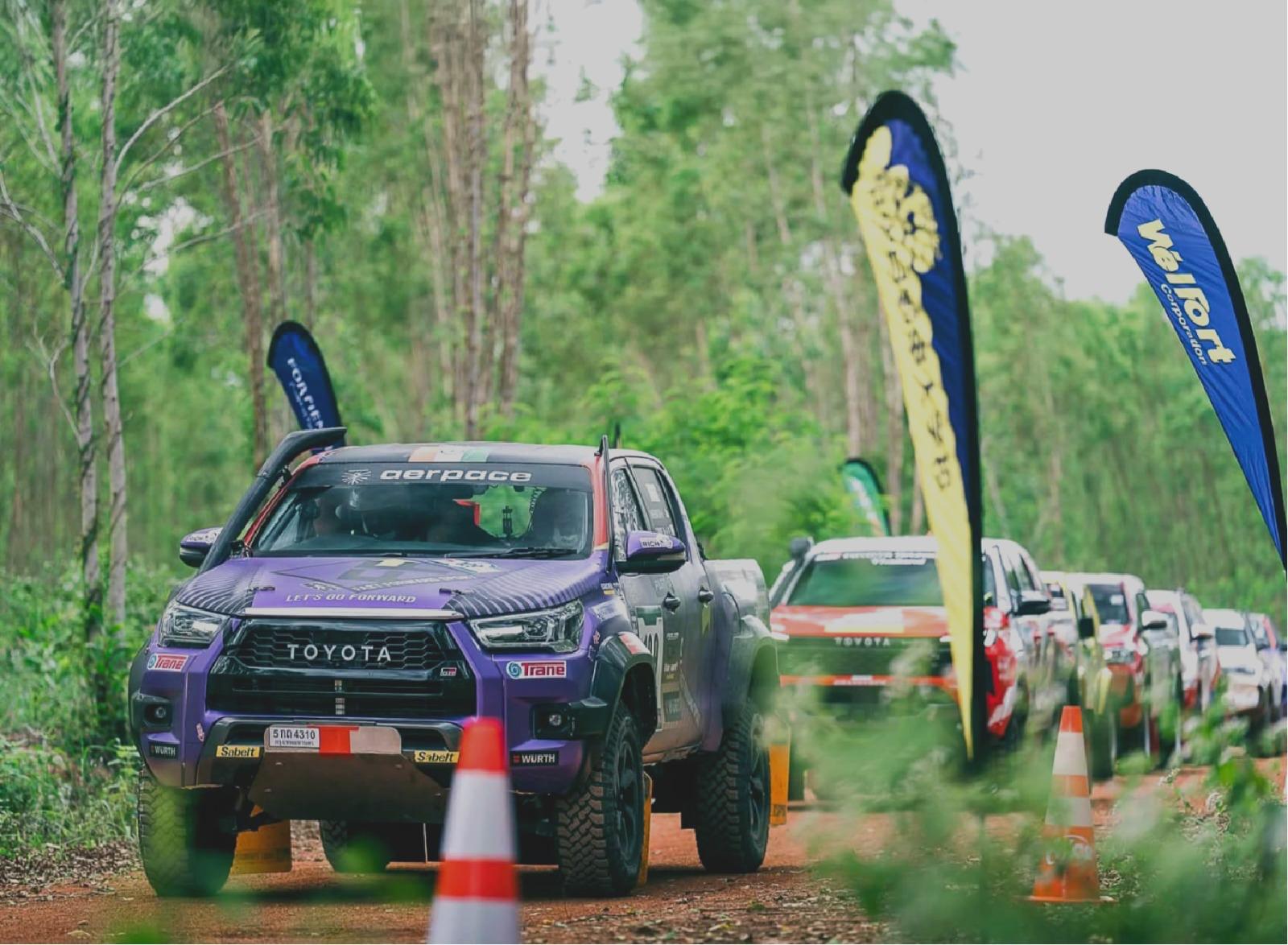 aerpace Racer Sanjay Takale competing in the Asia Cross Country Rally 2026 in Thailand  